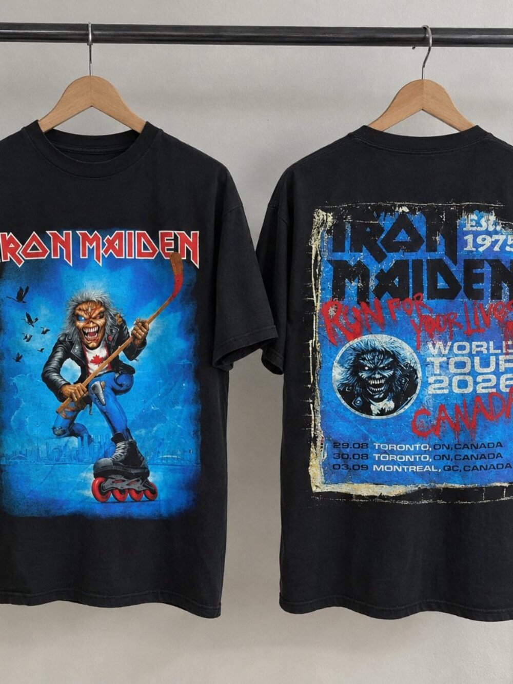 Iron Maiden 2026 World Tour Canada Graphic Tee Black